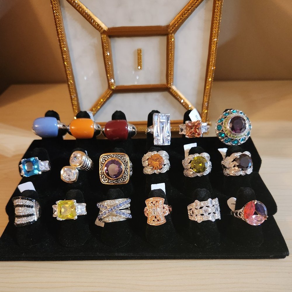 Brand New 18KGP Fashion Rings Size 7 (18 in total)